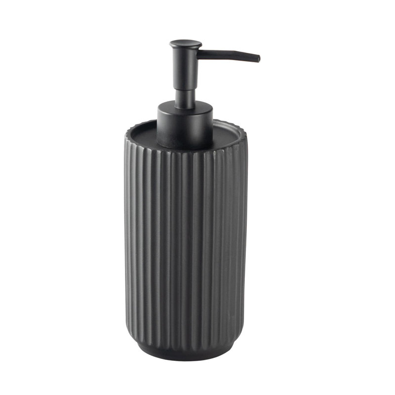 Concrete Soap Dispenser, Black