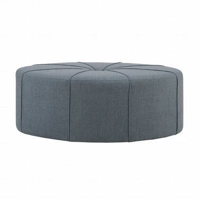 48" Polyester Fabric Upholstered Ottoman, Modern Style Large Cocktail Stool