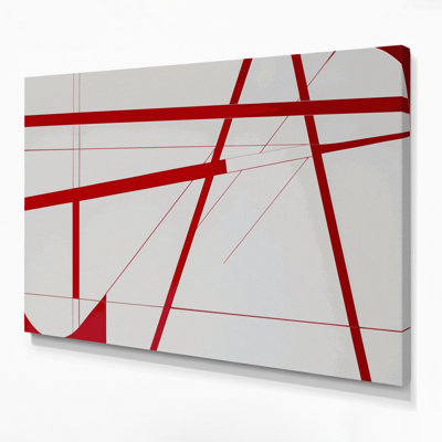 Hard Edge 17, art mural sur toile grise