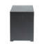 Table d'appoint en fer et porte-réservoir en fer thermolaqué brun et doré, 14,84 po x 20,24 po