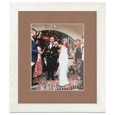 Wood Matte Picture Frame with Mat