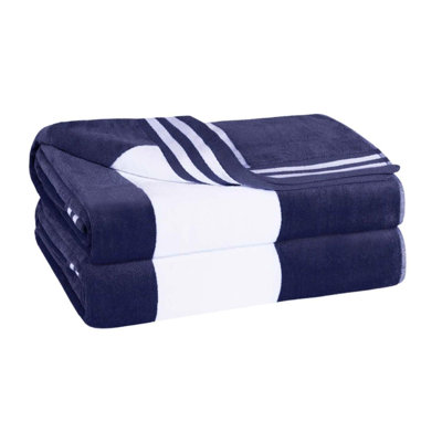Calheta Cotton Oversized Cabana Stripe Beach Towels