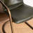 Kokou Leather Dining Chair In Emerald Green
