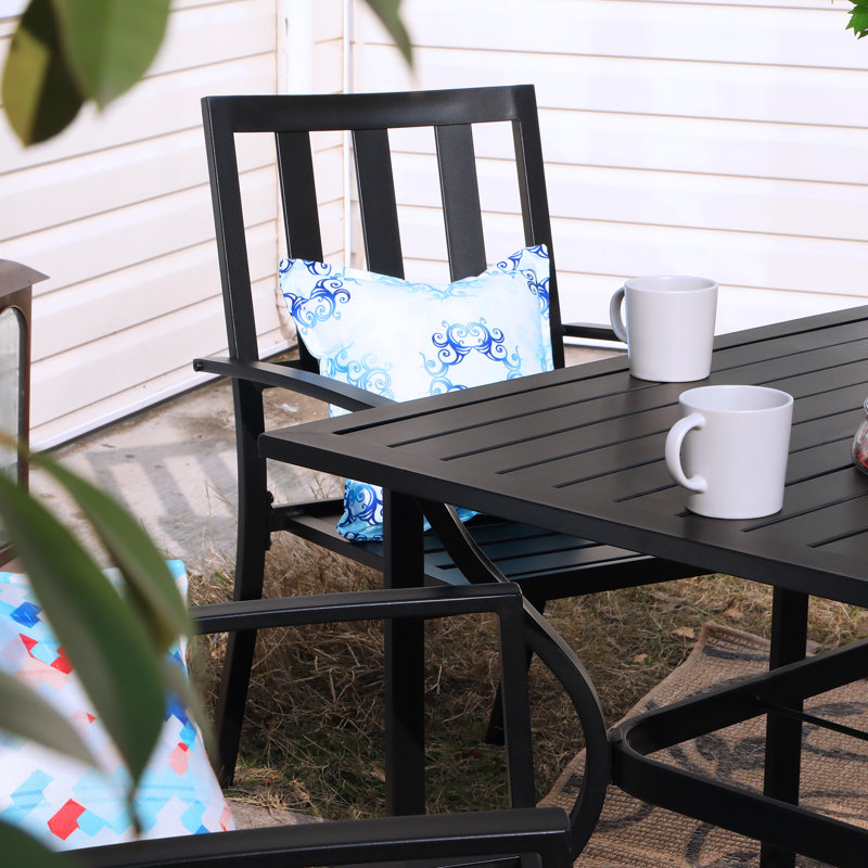 Alyah 6 - Person Patio Dining Set with Rectangular Table