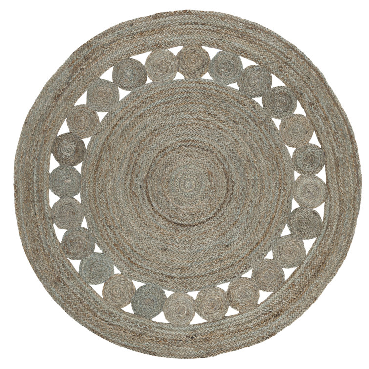 Round Amere Solid Colour Jute / Sisal Hand Woven Area Rug