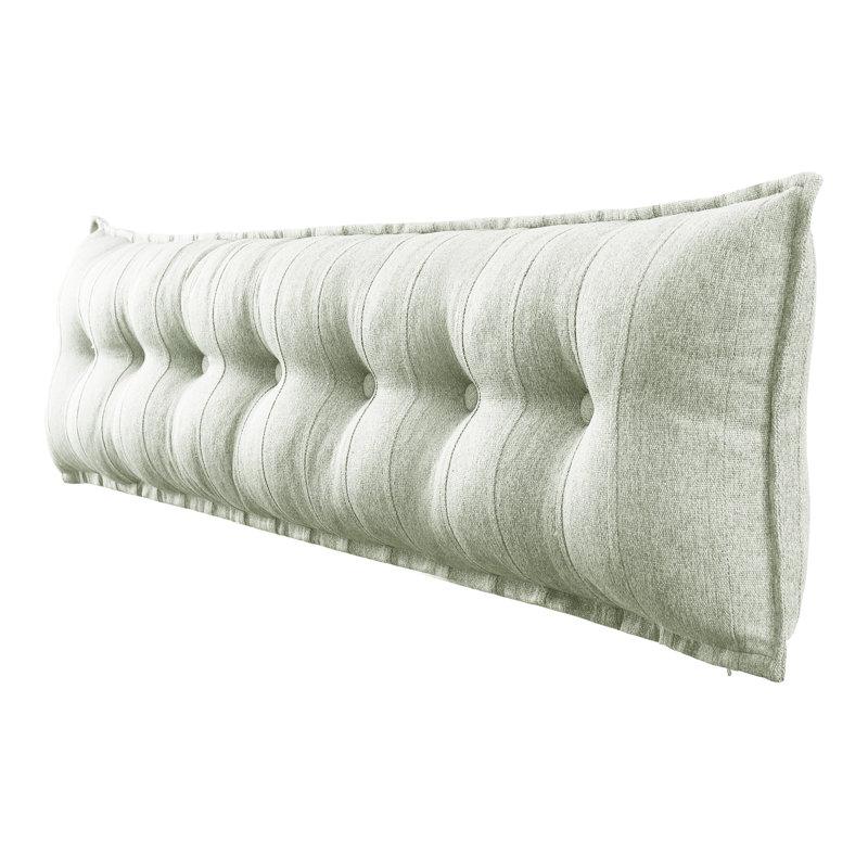 Sit-up Back Comfort Button Tufted Decorative Headboard Back Support Throw Pillow, Accent Body Pillow for Side Sleepers