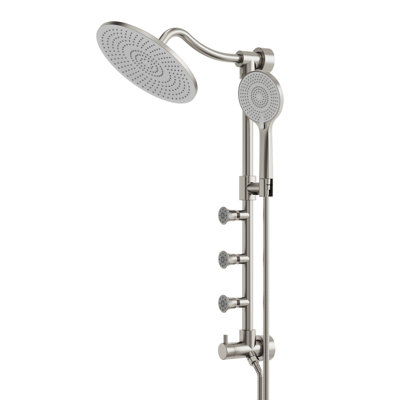 10" Rainfall Shower System with Body Jets