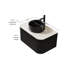 Meuble-lavabo moderne avec rangement, céramique et pierre, idéal pour la cuisine ou la salle de bain