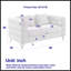Canapé modulaire surdimensionné 2 places 60 pouces