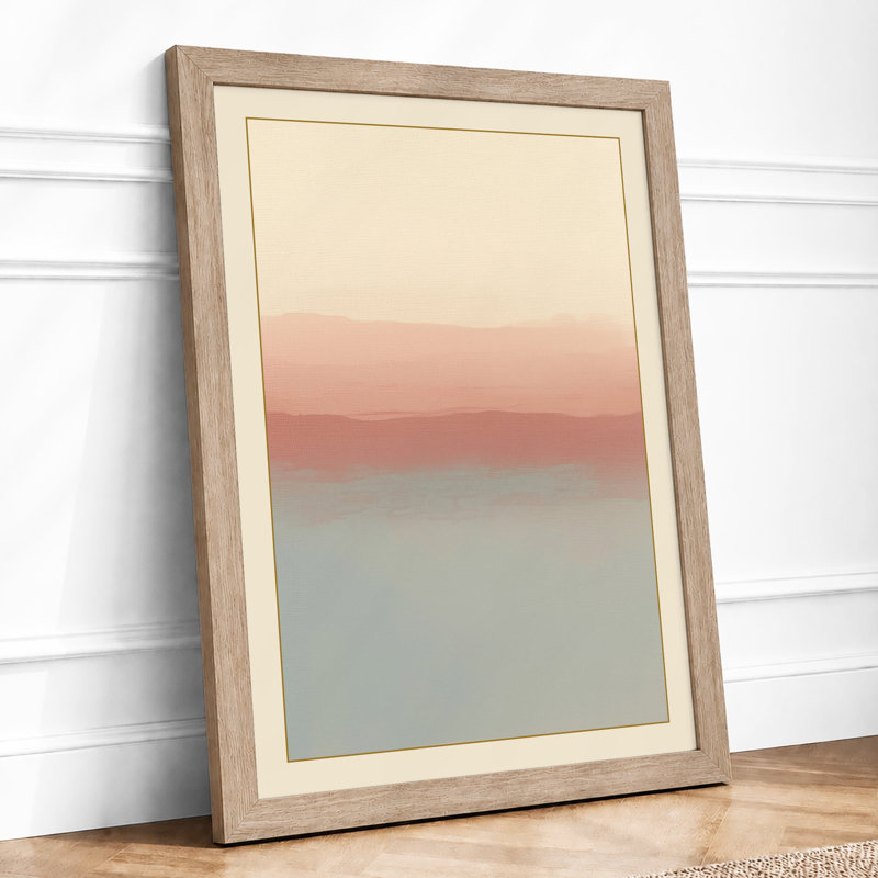 Dawn Light Minimalist - Framed Print, A1 - 84.1 x 59.4 cm, Oak