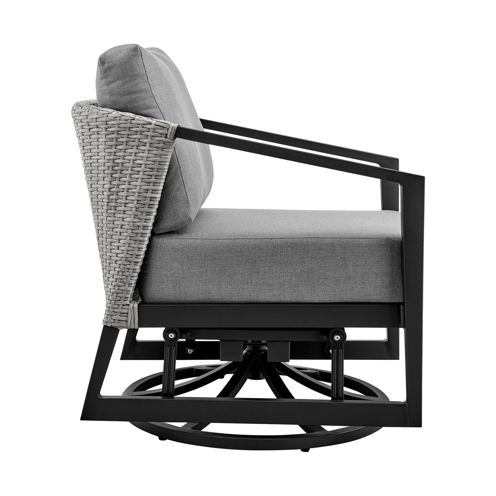 Barello Swivel Metal Outdoor Lounge Chair