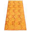 Tapis de couloir en laine noué à la main de conception unique noué à la main new age de style persan 18/20 orange 2 pi 7 po x 8 pi 2 po tapis décoratif