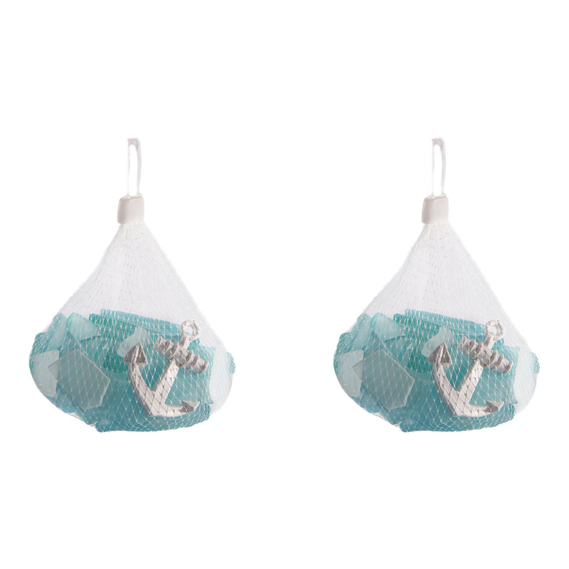 Ensemble de 2 galets en verre Haight