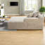 Causeuse à plancher en velours côtelé de 69 po avec canapé Compression Sofas