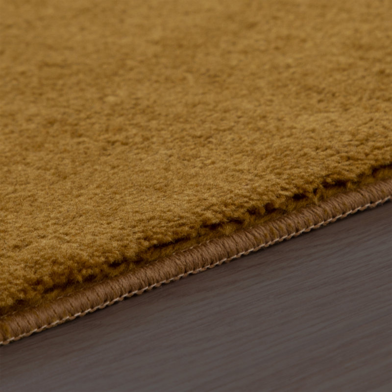 Hannalise Uniform Color Area Rug, Round 160cm
