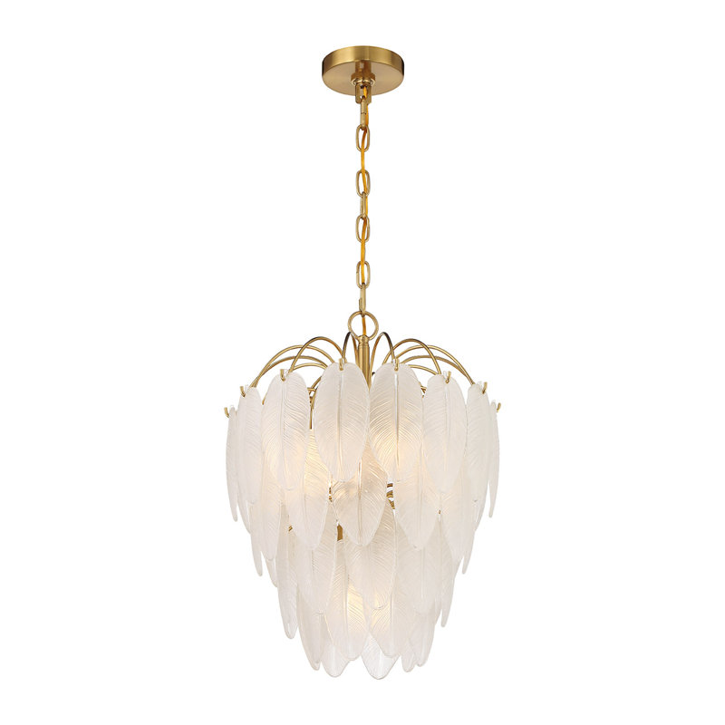 Boa 5-Light Chandelier in Warm Brass by Breegan Jane