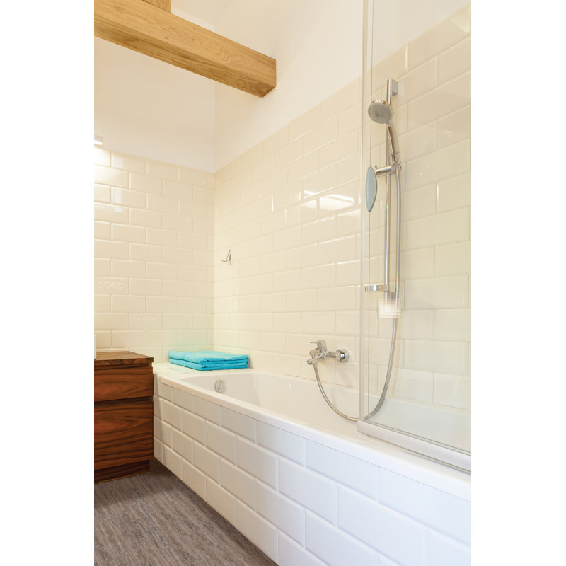 White Glossy 4'' x 12'' Ceramic Subway Wall Tile