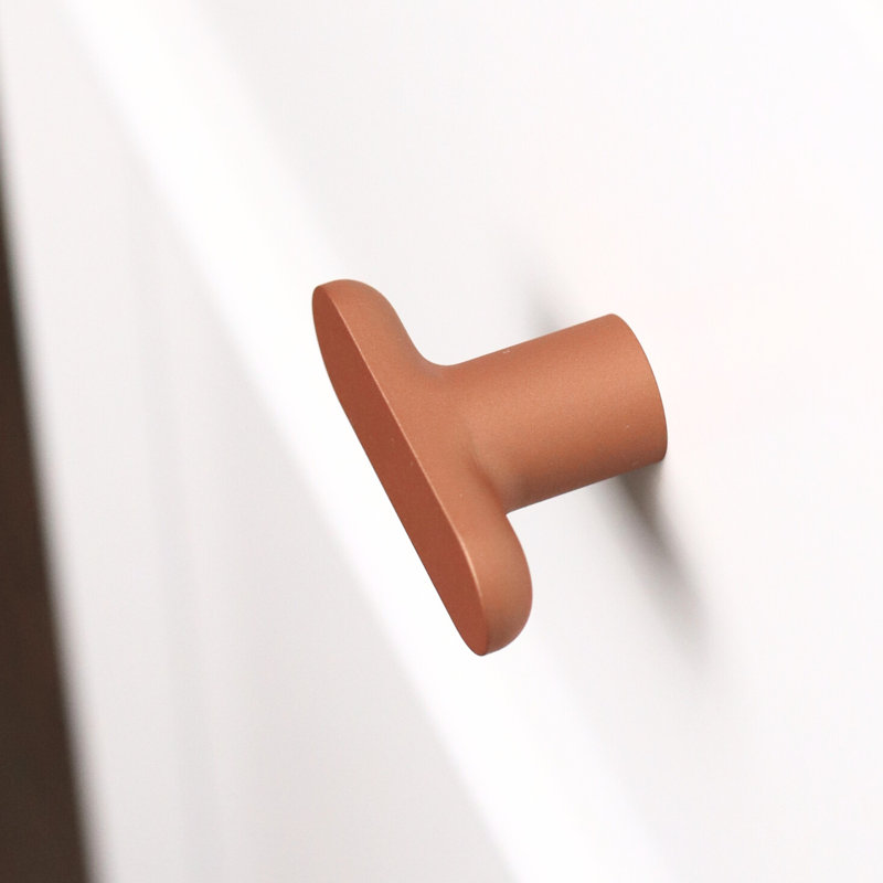 1.75" Oval Knob,  Copper (Brown)
