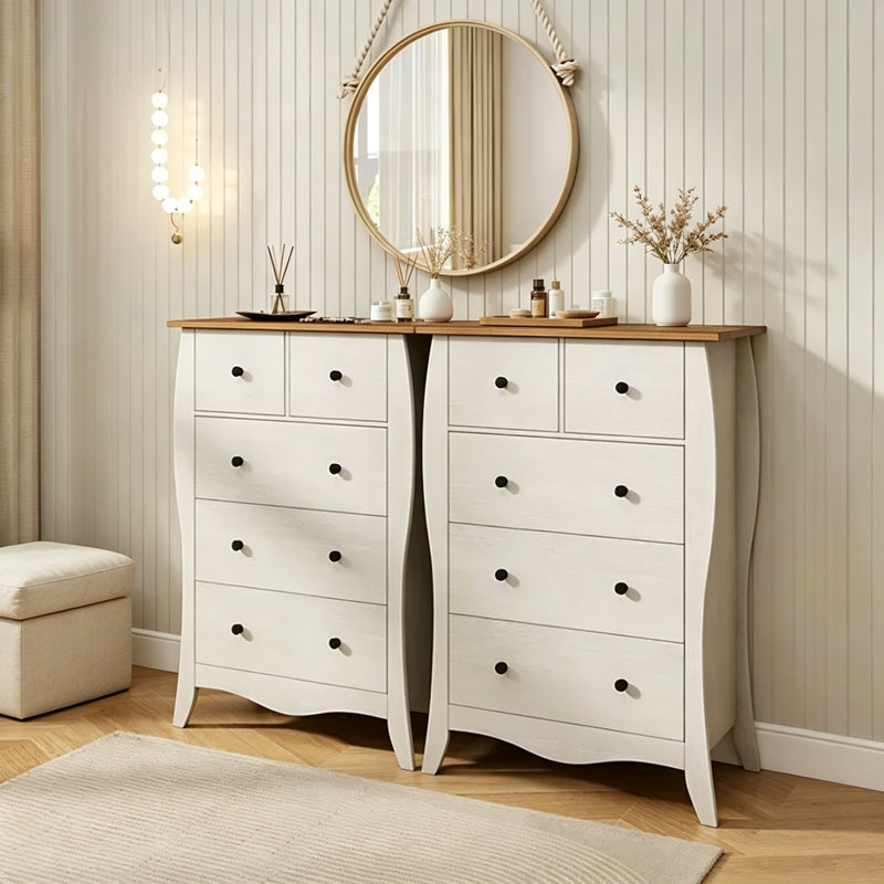 68 cm W Chest of 5 Drawers
