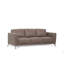 Canapé en cuir taupe Malaga (assemblé)