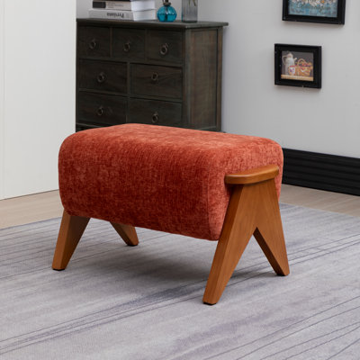 65cm Wide Rectangle Solid Colour Standard Ottoman