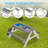 Patio Table Outdoor Picnic Table For Kids With Umbrella-1341108981