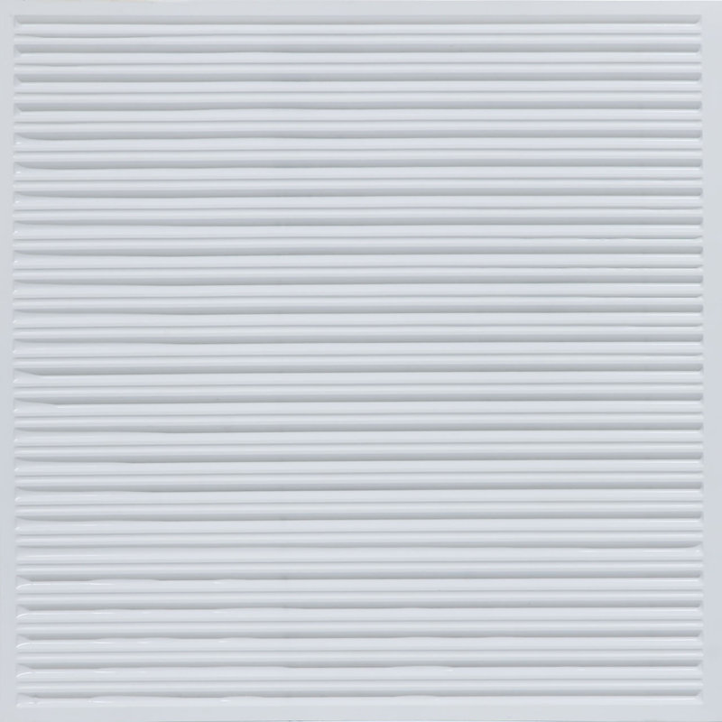 Economy Modern Lines Drop-In PVC Ceiling Tile, 23.76" W x 23.76" L