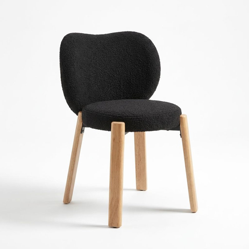 Upholstered Accent Chair, Black