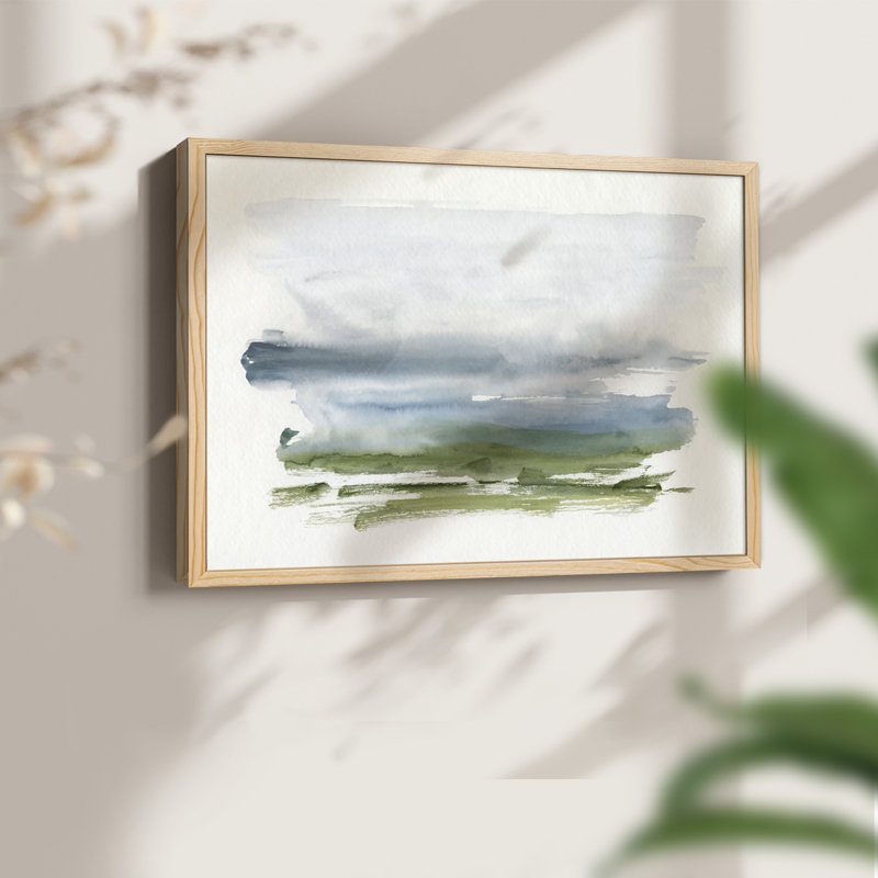 Coastline Splash III -Framed Print - Restickable, Natural, 16" H x 20" W