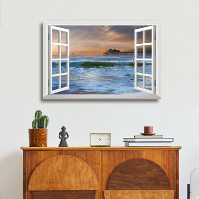 The Pier - Wrapped Canvas Graphic Art