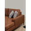 Élégant canapé d'angle de couleur chameau, 78,7 x 123,6 x 61,0 pouces | Structure en bois de hêtre et en carton, tissu 100% polyester | Coussins fixes confortables avec mousse souple 28 et 24 plumes | Pieds durables noir mat, faciles à nettoyer-90667765-90667769