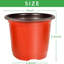 Ensemble de 4 pots de 4 pots en plastique avec étiquettes
