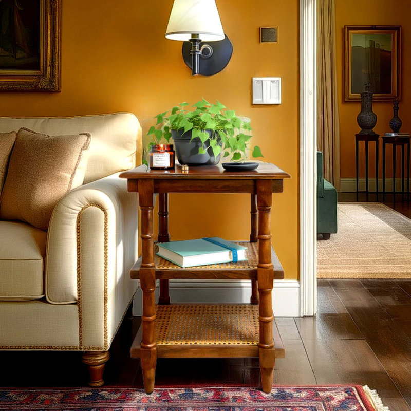 Leyt End Table, Chestnut