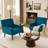 Tufted Upholstered Wide Back Armchair（Set of 2）-412486733