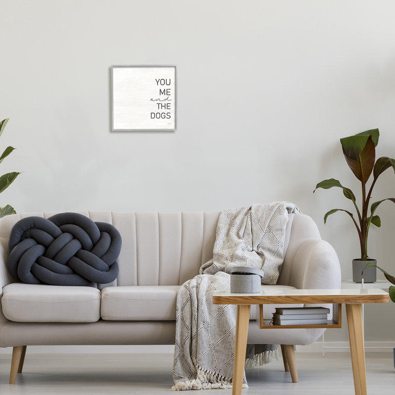 Gray Framed Canvas Motivational Quote Print, 12" x 12"