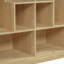 Bibliothèque pour chat avec litière moderne en bois 2 en 1 (naturel)