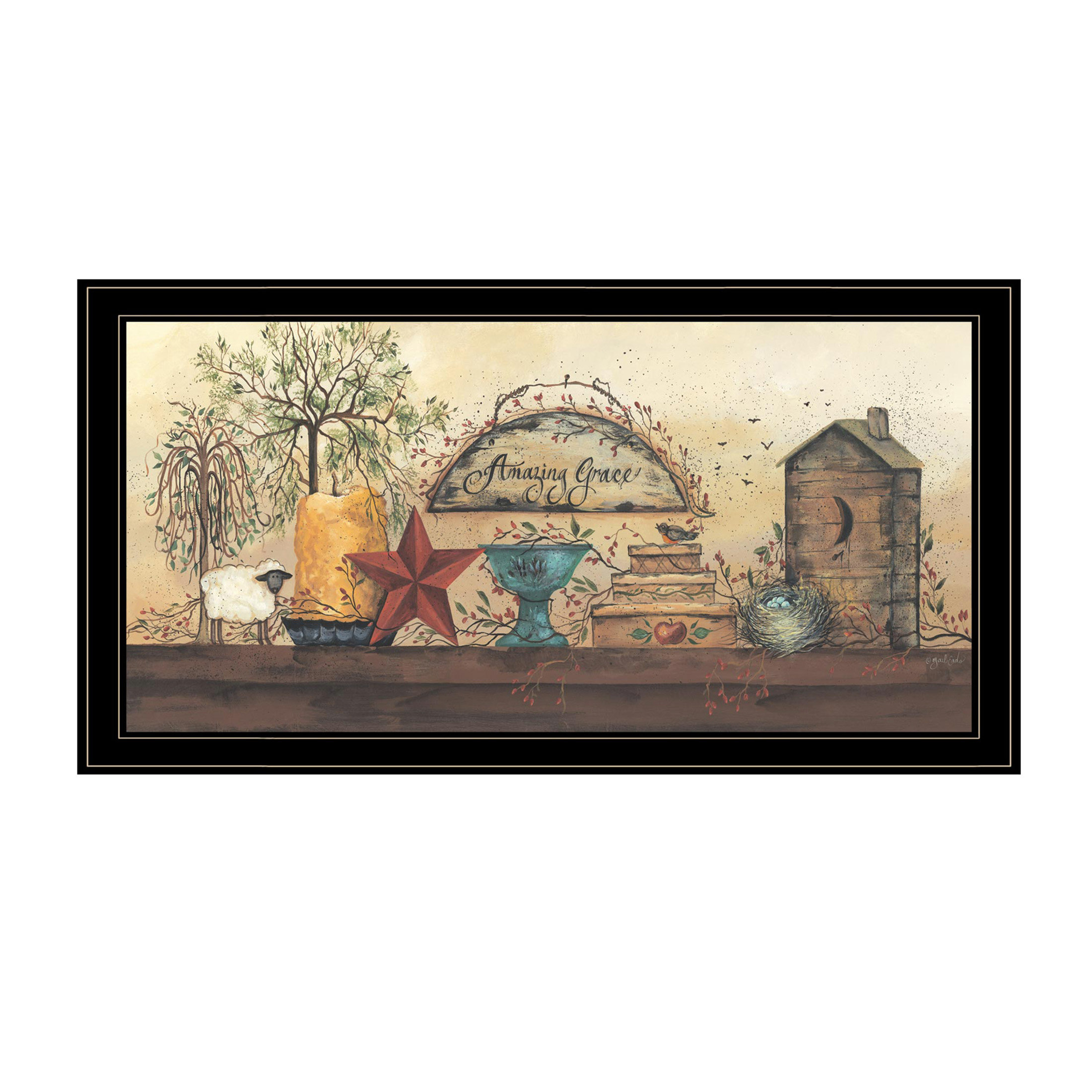 Gracie Oaks "Amazing Grace Shelf" By Gail Eads, Ready To Hang Framed ...