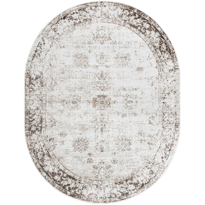 Mangine Indoor Rug, Oval 7'10" x 10'