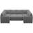 Seybert Large U Shaped Modular Sectional Sofa Pull Out Sofa Bed Sleeper Convertible Corner Sofa-101957195
