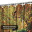 Rideau de douche avec 12 crochets Autumn City Park Trees-1909017369