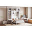 Lit escamotable mural avec bureau, armoire supérieure et tablettes de rangement, lit pliable peu encombrant-1958486787-1958486786