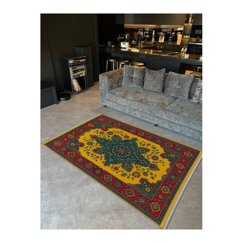 Tapis beige tissé traditionnel Mosso, 2' x 2'11"