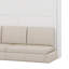 Grand lit escamotable mural avec canapé, tablettes USB et lumière-959081500