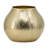 9" Gold Hammered Aluminum Round Table Vase