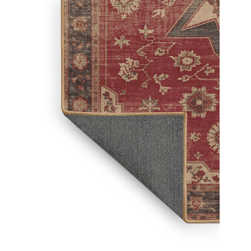 Soft Plush Finnell July 4Th Modern & Contemporary Abstract Area Rug in Black – LightBrown Binding, 8x10