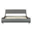 Assise en similicuir rembourré avec plateau en bois Framecurve Designwood