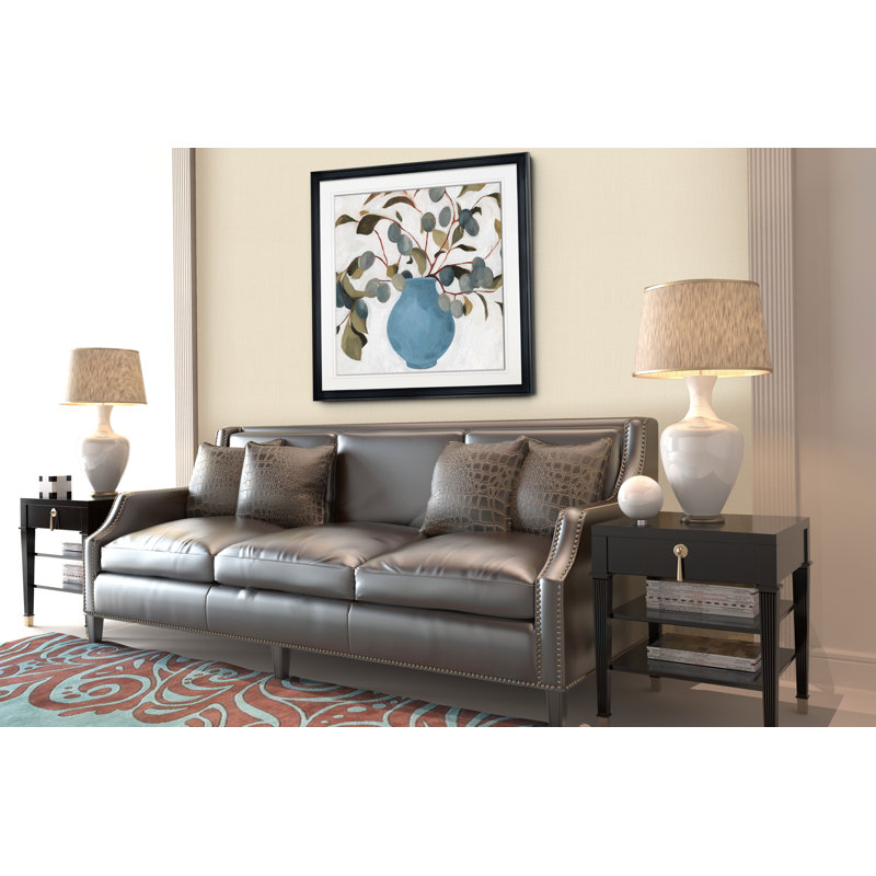 « prune branch agencement i », peinture, H 16 po x l 16 po x P 1,5 po, Cadre noir