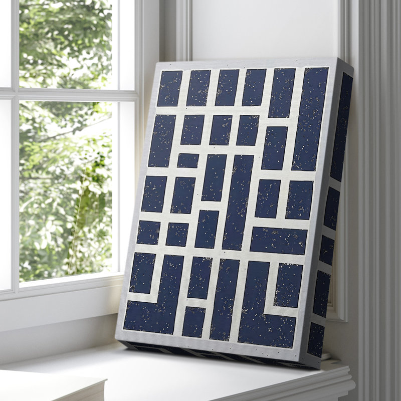 Toile tendue avec châssis abstrait CVIII, H 36 po x l 24 po
