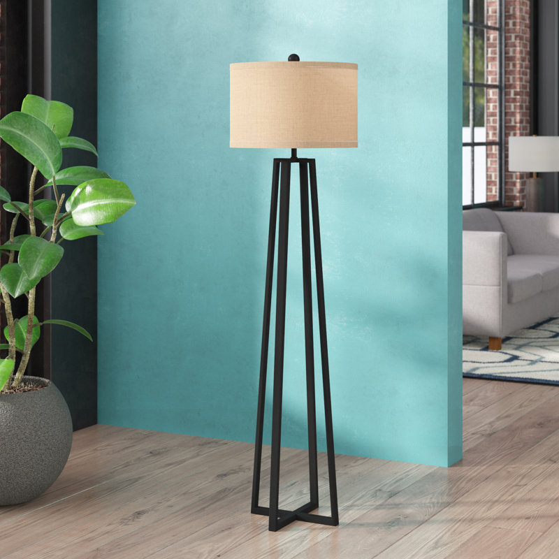 Caenada 62'' Black Traditional Floor Lamp