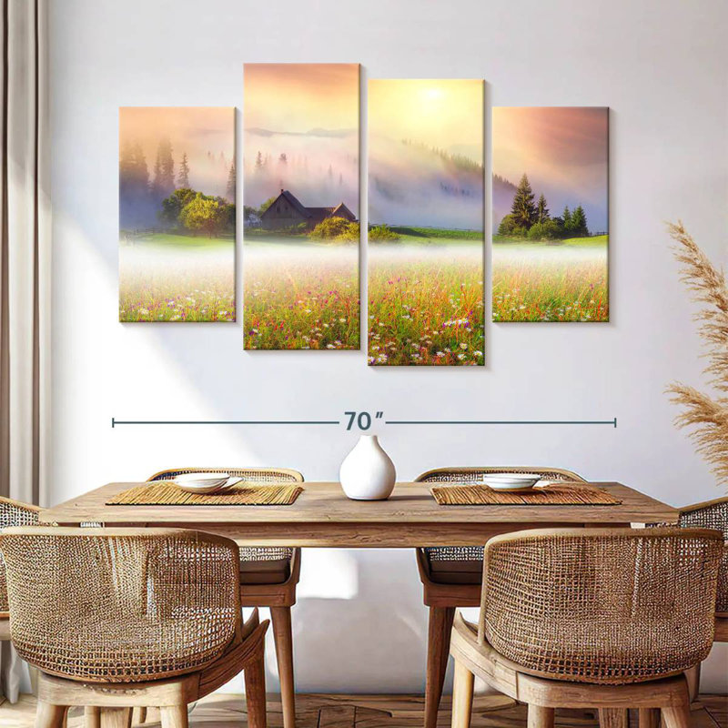 Alvord Ukraine Flower Field, 42" H x 68" W
